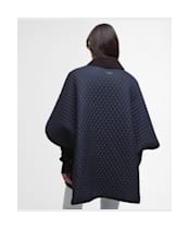 Women's Barbour Oakham Quilted Cape - Dark Navy