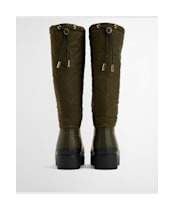 Women's Barbour Marnie Quilted Tall Wellies - Olive / Black
