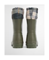Women's Barbour Mowbray Mid Wellingtons - Olive / Ancient Tartan