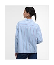Women's Barbour Saffron Shirt - Ice Blue Stripe