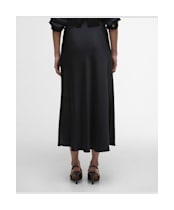 Women's Barbour International Kaia Satin Midi Skirt - Black