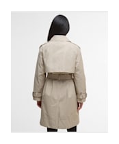 Women's Barbour Maia Showerproof Jacket - Mist /Hessian Tartan
