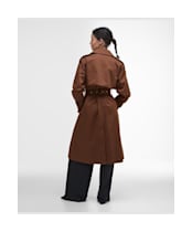 Women's Barbour Aoife Trench Showerproof - Vicuna / Hessian Tartan