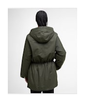 Women's Barbour Inola Showerproof Jacket - Olive / Ancient Tartan