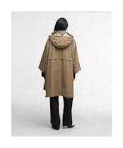 Women's Barbour Everlee Showerproof Cape - Military Brown / Hollyhock