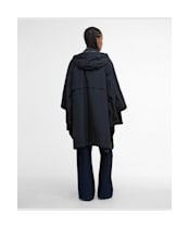 Women's Barbour Everlee Showerproof Cape - Black / Onyx Tartan