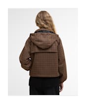 Women's Barbour Audrey Showerproof Jacket - Vicuna Gingham Check