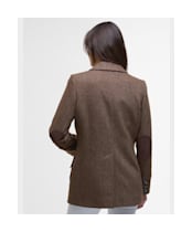 Women's Barbour Elm Tailored Jacket - Military Brown
