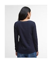 Women's Barbour Hedley Long Sleeve T-Shirt - Navy
