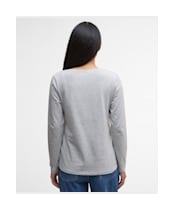 Women's Barbour Lossie Long Sleeve T-Shirt - Light Grey Marl