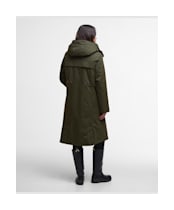 Women's Barbour Bamburgh Waterproof Jacket - Olive / Classic Tartan