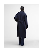 Women's Barbour Rachel Wool Wrap Coat - Navy