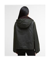Women's Barbour Reighton Waxed Jacket - Fern / Ancient Tartan