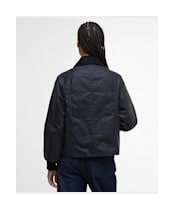Women's Barbour Cropped Beadnell Waxed Jacket - Navy / Classic