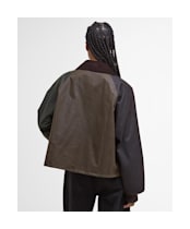Women's Barbour Arlene Waxed Jacket - Beech / Ancient Tartan