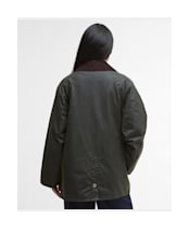 Women's Barbour Luella Waxed Jacket - Fern / Ancient Tartan