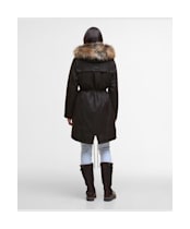 Women's Barbour Durham City Waxed Parka - Rustic