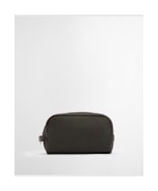 Men’s Barbour Wax Washbag - OLIVE/BEACON