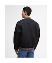 Men's Barbour International Dobson Casual Varsity Jacket - Black