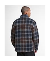 Men's Barbour Tartan Zip Through Fleece Jacket - Midnight Oak Tartan