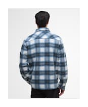Men's Barbour International Clayton Brushed Fleece Overshirt - SHADED EMERALD