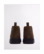 Men's Barbour Forster Chukka Boots - Oiled Olive Suede
