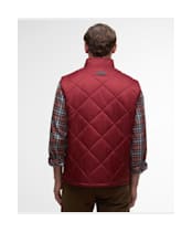 Men's Barbour Finn Gilet - Brick Red