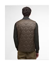 Men's Barbour Re-Engineered Utility Liddesdale Quilted Gilet - Dark Olive