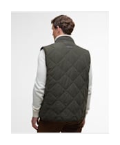 Men's Barbour Edale Quilted Gilet - Dark Olive