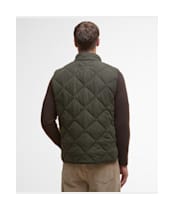 Men's Barbour Winter Lowerdale Quilted Gilet - Dark Olive