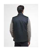 Men's Barbour International Darton Check Gilet - Black / Sage Check