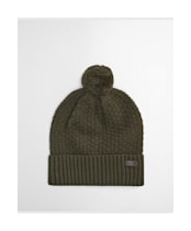 Men's Barbour Ramside Beanie And Scarf Gift Set - Dark Olive