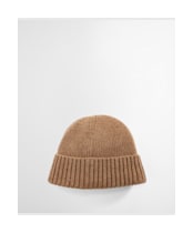 Men's Barbour Carlton Beanie Hat - Military Brown