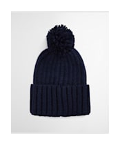 Men's Barbour Kelson Pom Beanie Hat - Navy