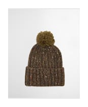 Men's Barbour Kelson Fleck Pom Beanie Hat - Olive