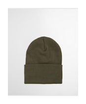 Men's Barbour Harton Beanie Hat - Deep Olive