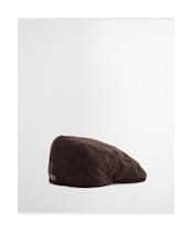 Men's Barbour Westdale Cord Flat Cap - Brown