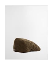Men's Barbour Westdale Cord Flat Cap - Olive