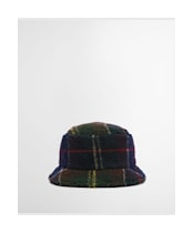 Men's Barbour Field Fleece Bucket Hat - Classic Tartan