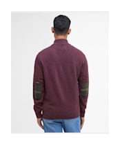 Men's Barbour Holden Half Zip Sweater - Ruby Marl