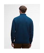 Men's Barbour Nelson Essential Half Zip Sweater - Mallard Green