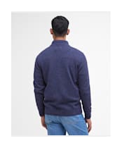 Men's Barbour Tisbury Half Zip Sweater - Deep Blue