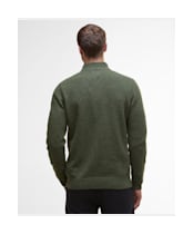 Men's Barbour Tisbury Half Zip Sweater - Forest