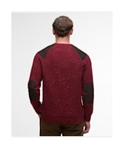 Men's Barbour Raisthorpe Crew Neck Jumper - Fired Brick