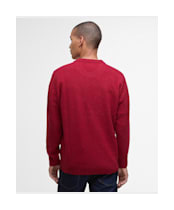 Men's Barbour Tainsbury Crew Neck Sweater - Red