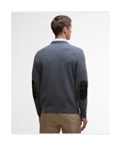 Men's Barbour Holden Crew Neck Sweater - Mid Grey Marl