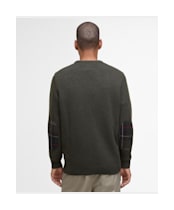 Men's Barbour Holden Crew Neck Sweater - Olive Marl