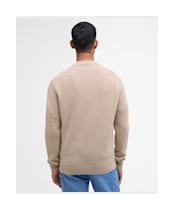 Men's Barbour Grangetown Crew Neck Sweater - Washed Stone