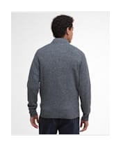 Men's Barbour Talder Half Zip Knitted Jumper - Charcoal