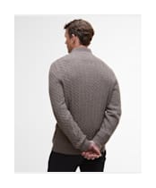 Men's Barbour Ramsden Half Zip Knitted Jumper - Military Marl